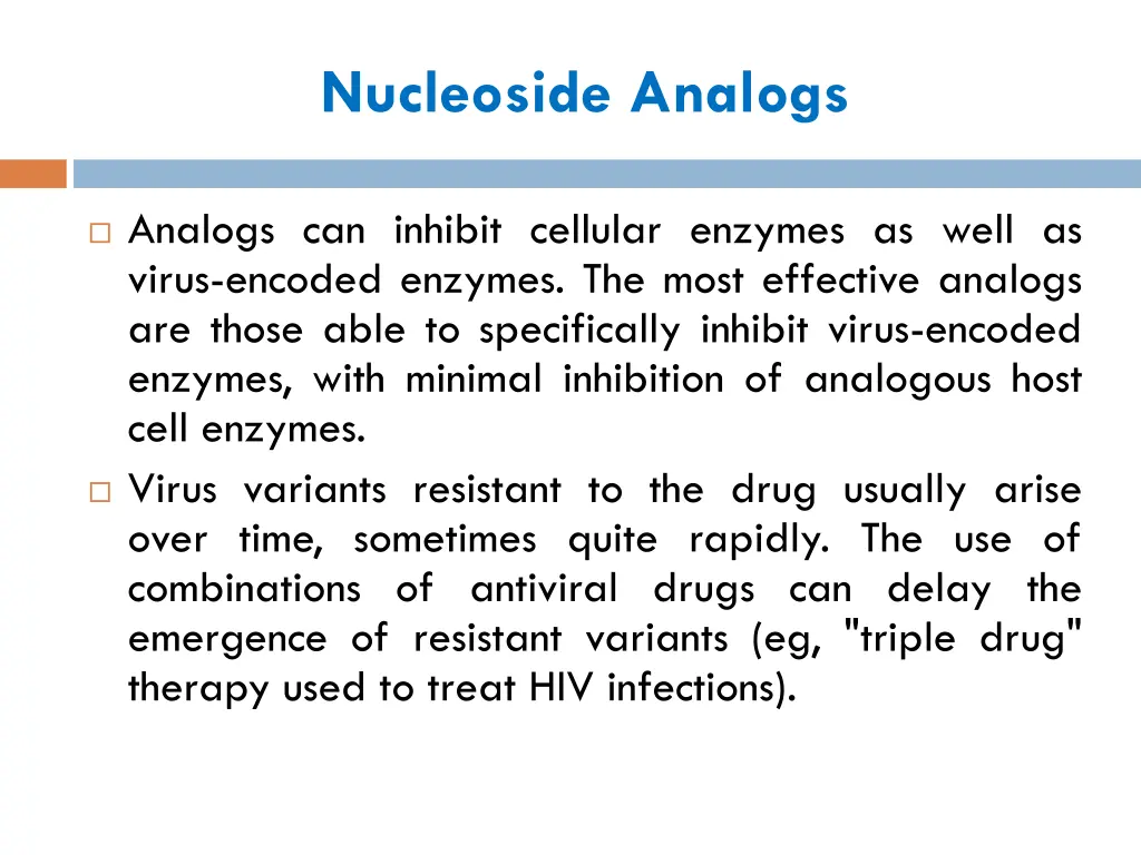 nucleoside analogs 1