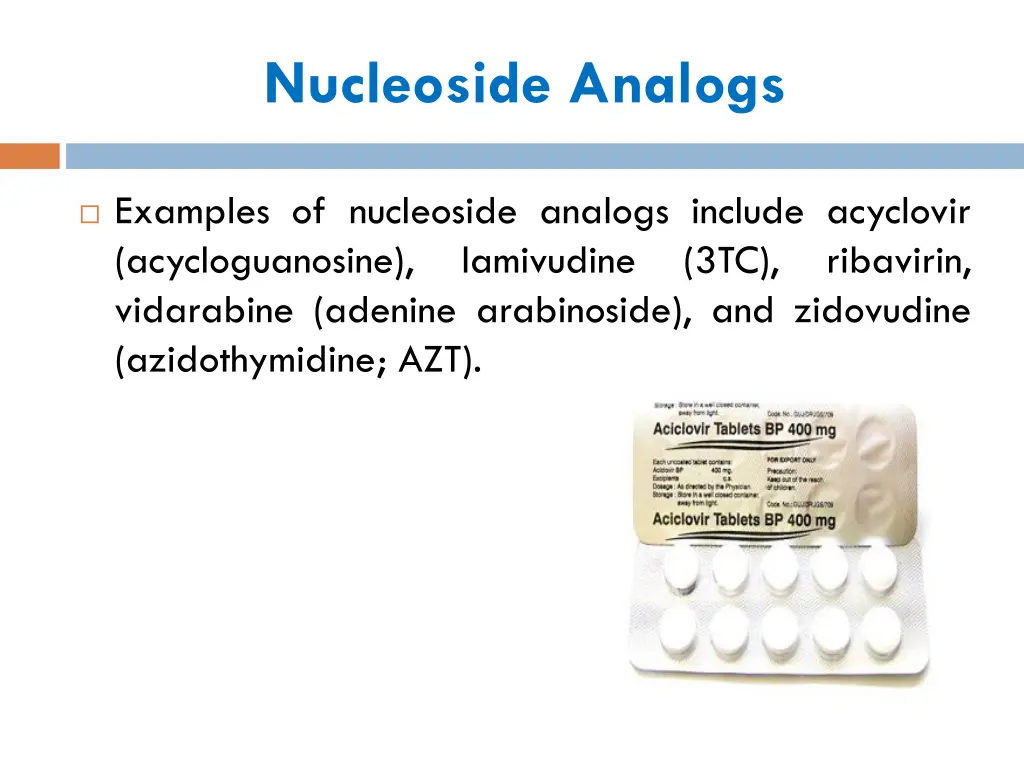 nucleoside analogs 2