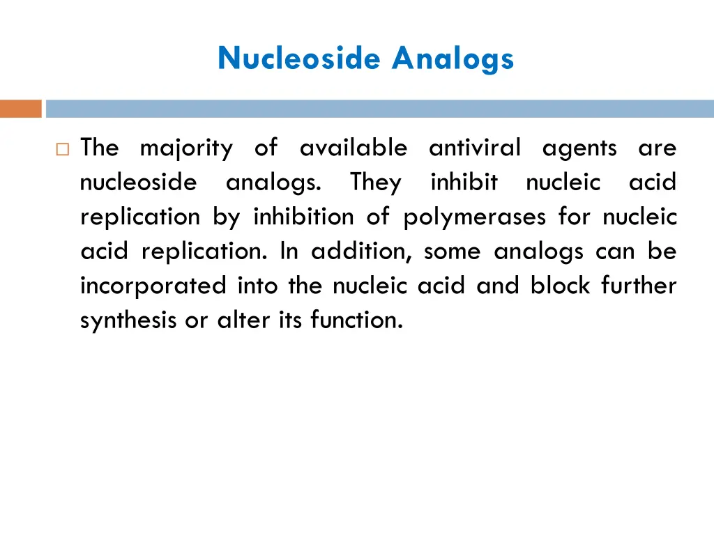 nucleoside analogs