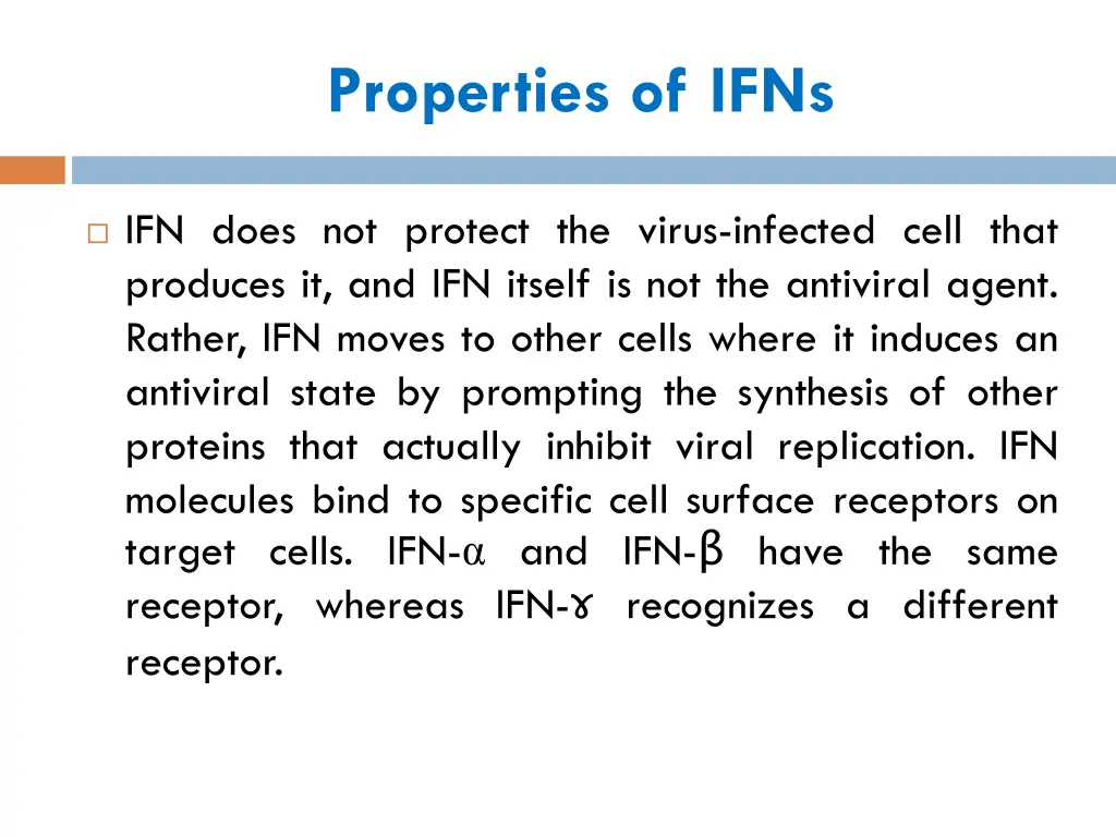 properties of ifns 1