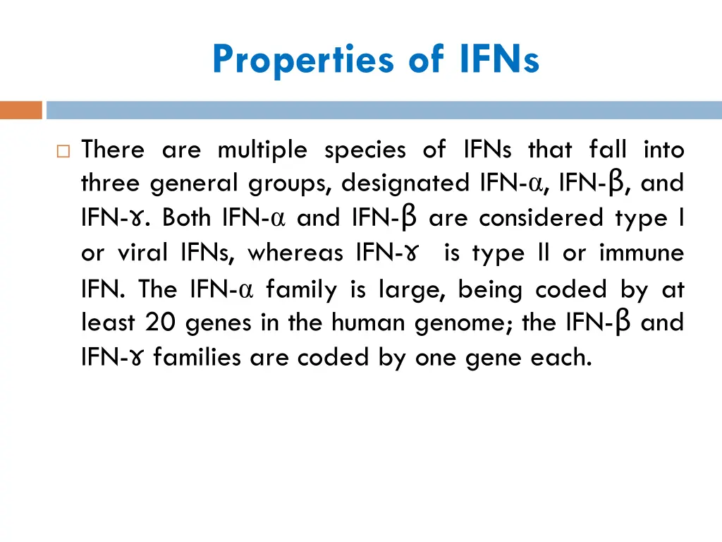 properties of ifns