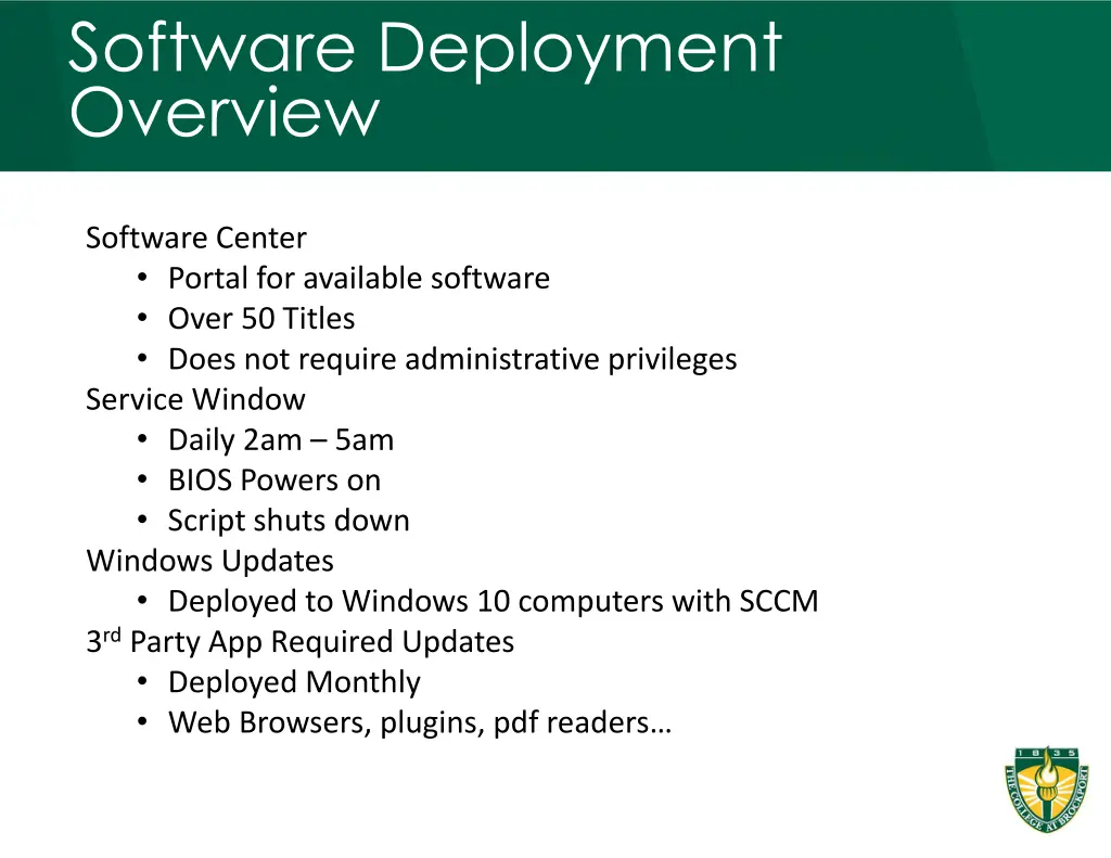 software deployment