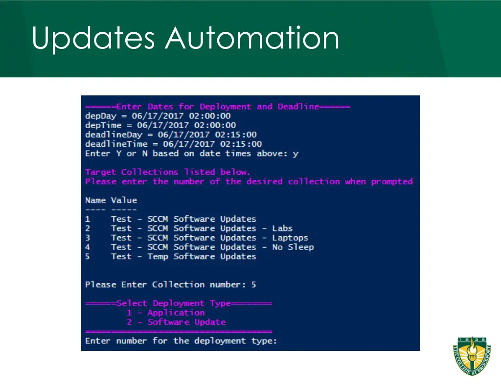 updates automation