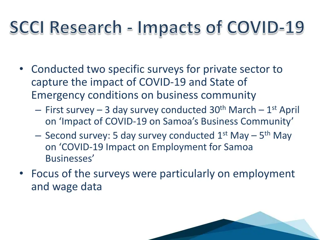 scci research impacts of covid 19