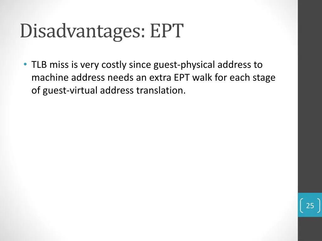 disadvantages ept