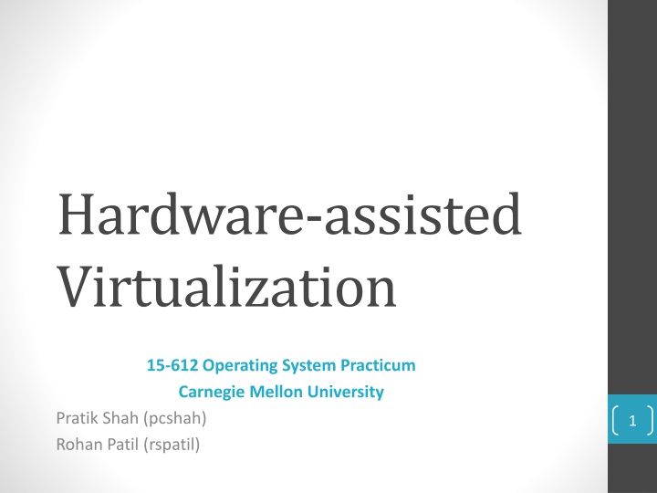 hardware assisted virtualization