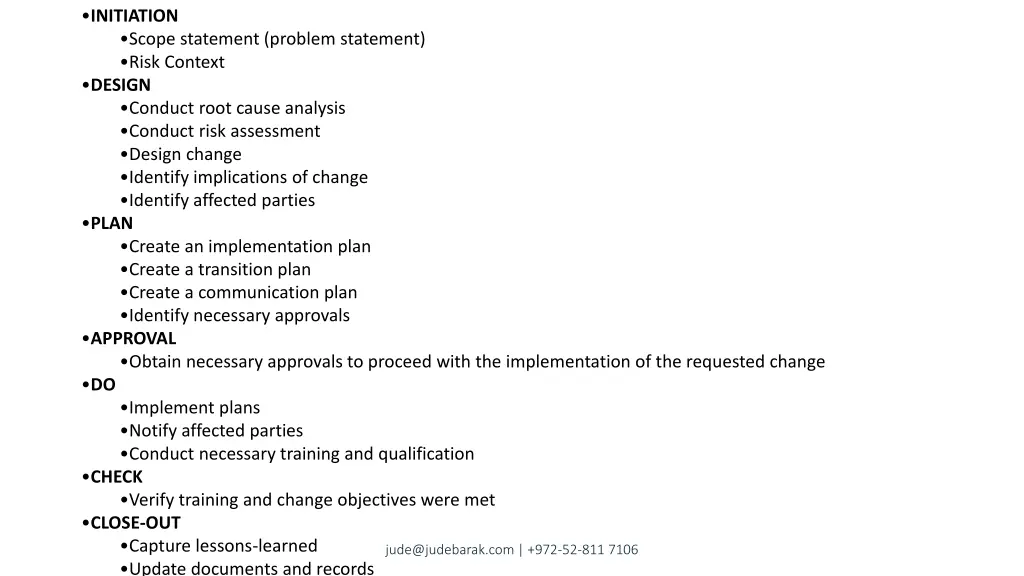 initiation scope statement problem statement risk 1