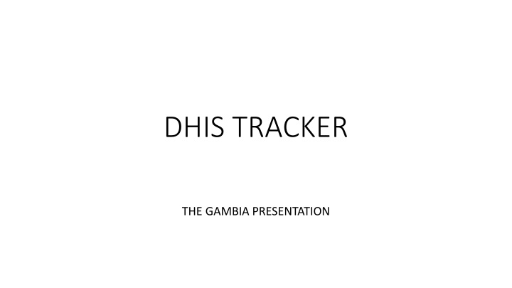 dhis tracker