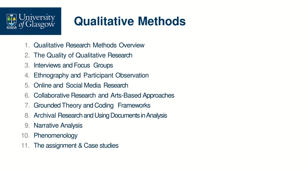 qualitative methods