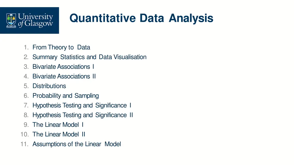 quantitative data analysis