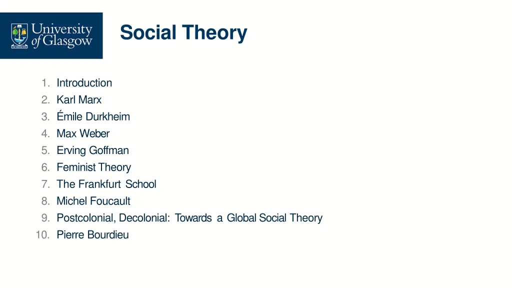 social theory