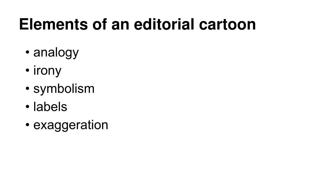 elements of an editorial cartoon