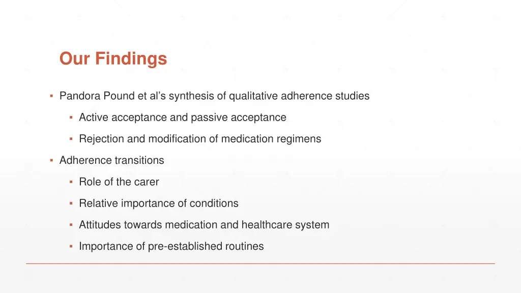 our findings