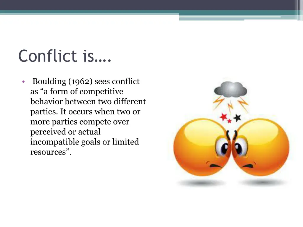 conflict is