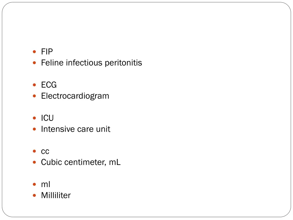 fip feline infectious peritonitis