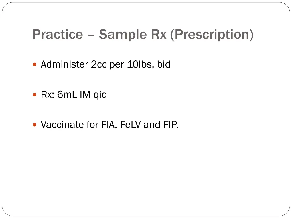 practice sample rx prescription