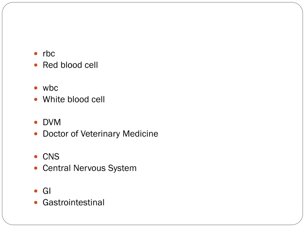 rbc red blood cell