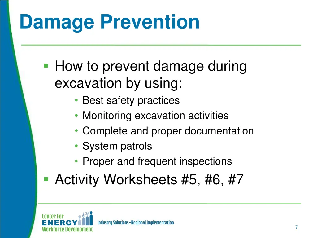 damage prevention