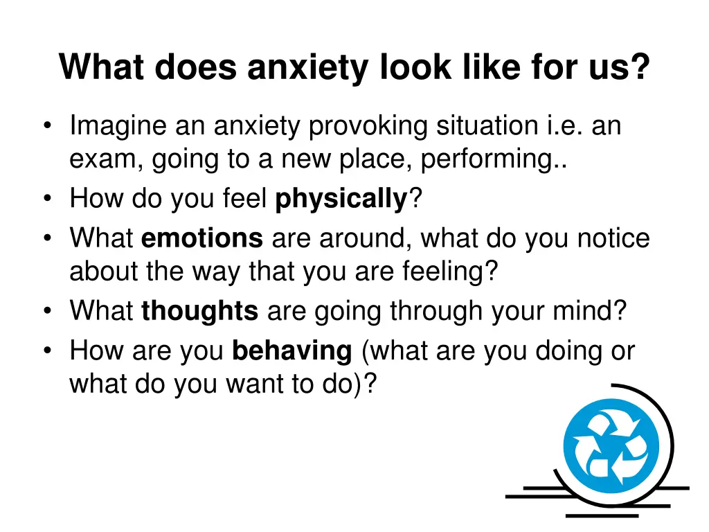 what does anxiety look like for us