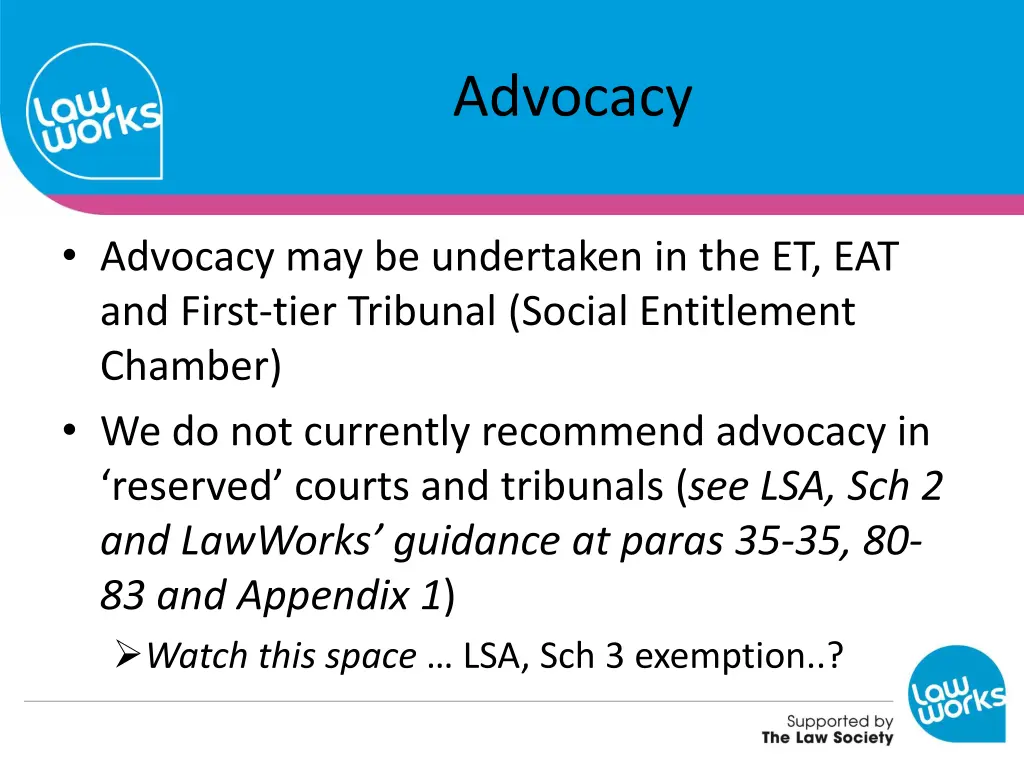 advocacy