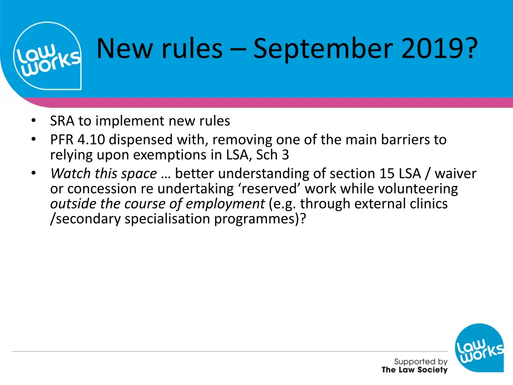 new rules september 2019