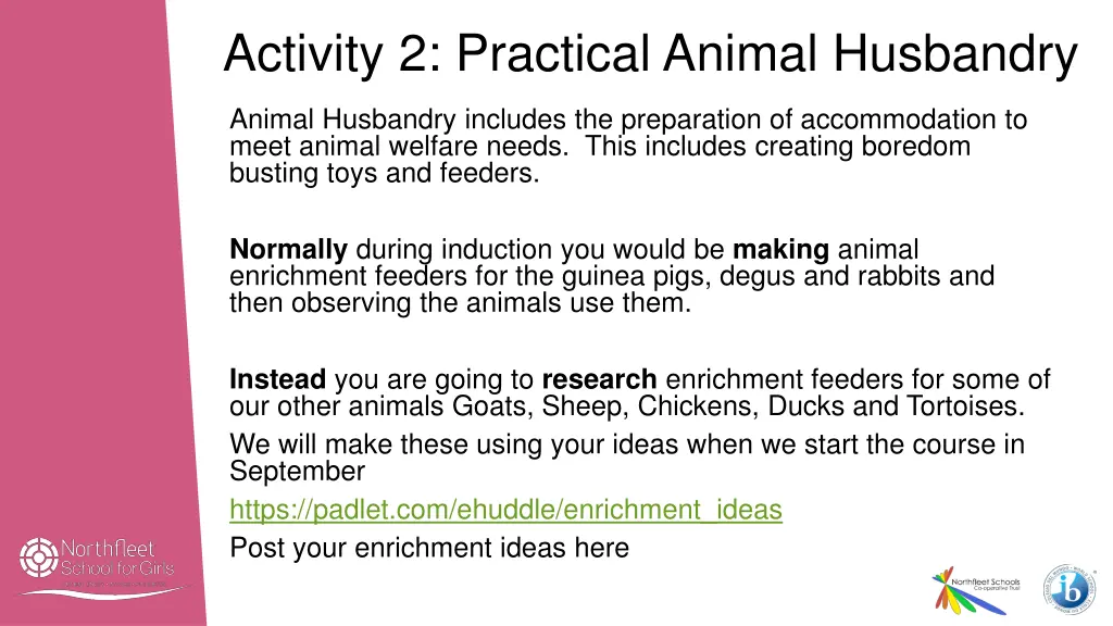 activity 2 practical animal husbandry