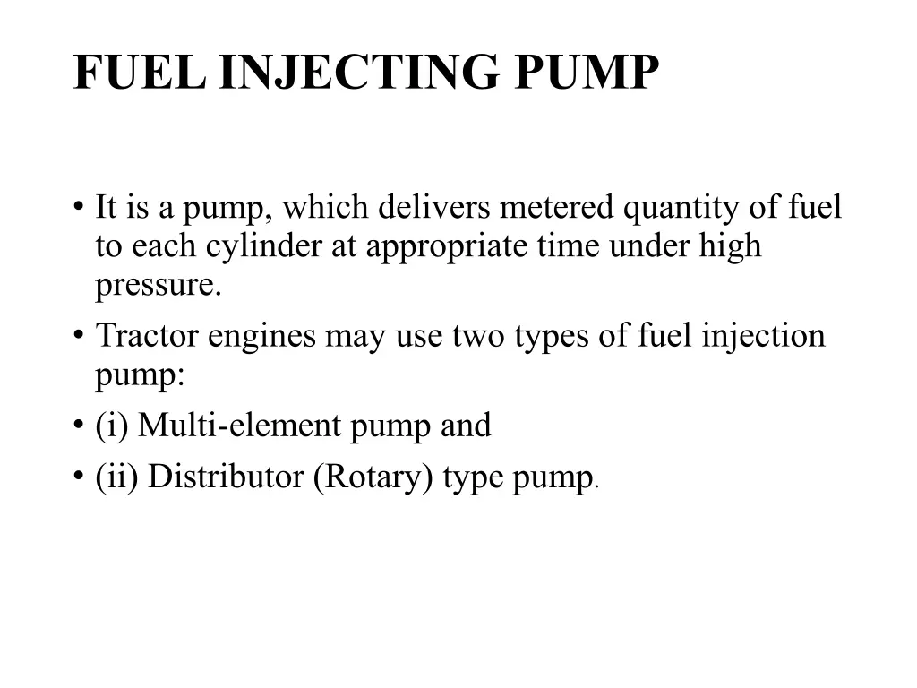 fuel injecting pump