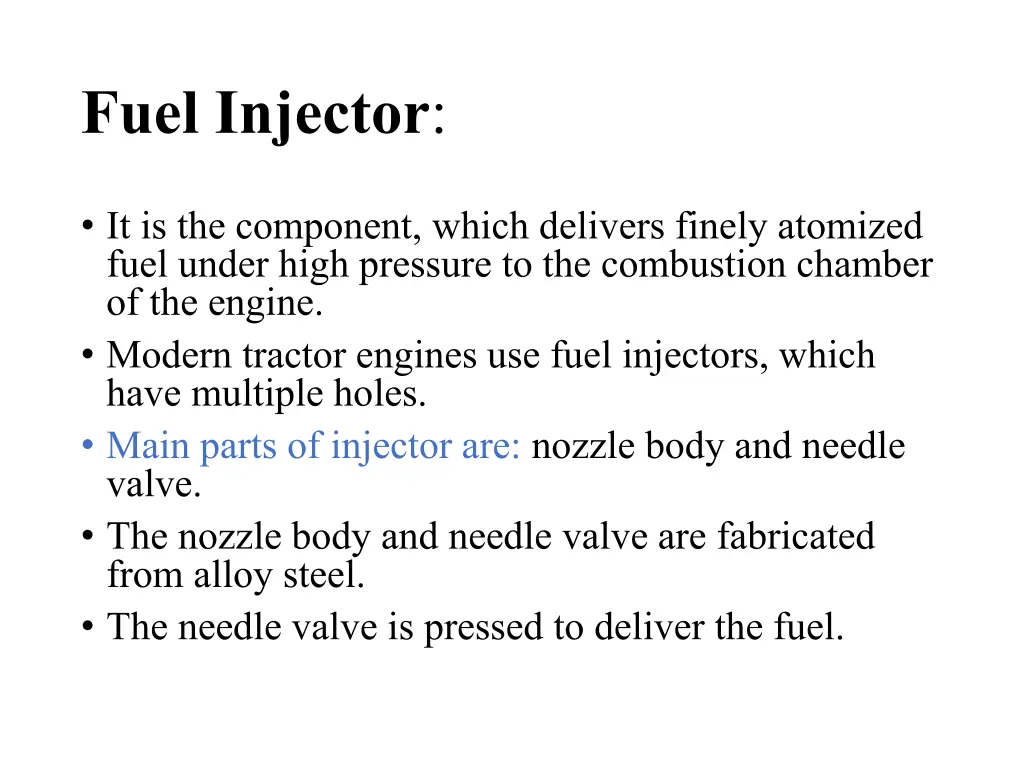 fuel injector