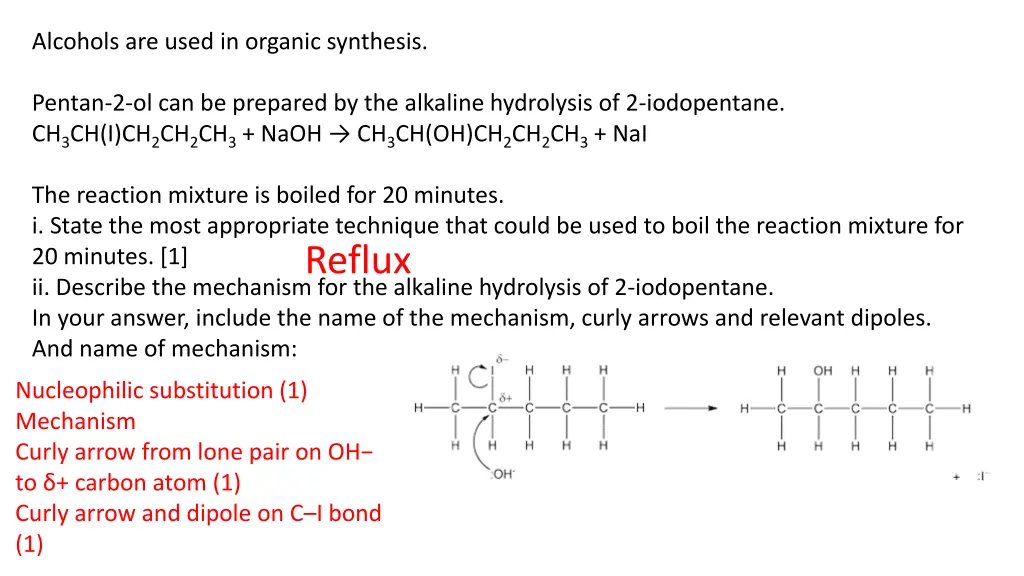 alcohols are used in organic synthesis