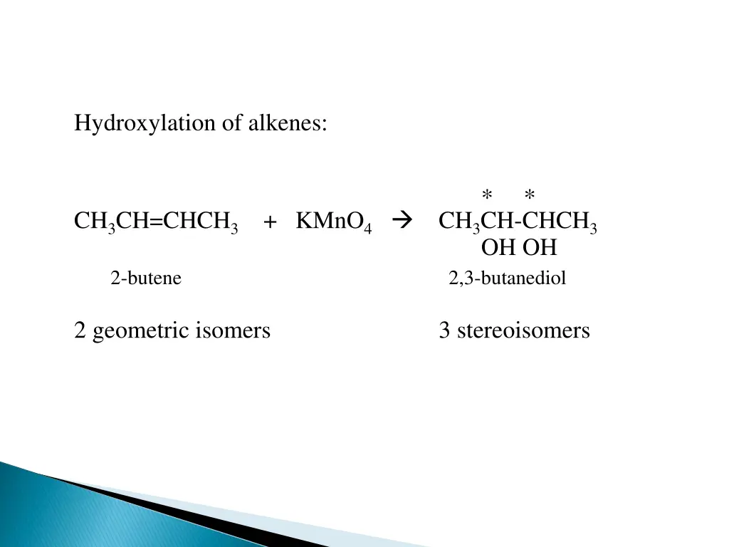 hydroxylation of alkenes