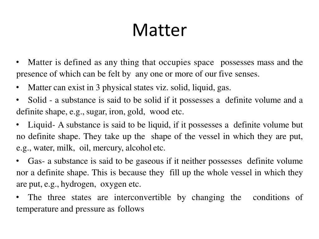 matter