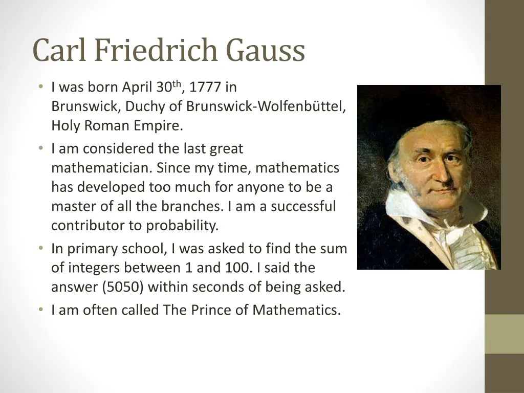 carl friedrich gauss