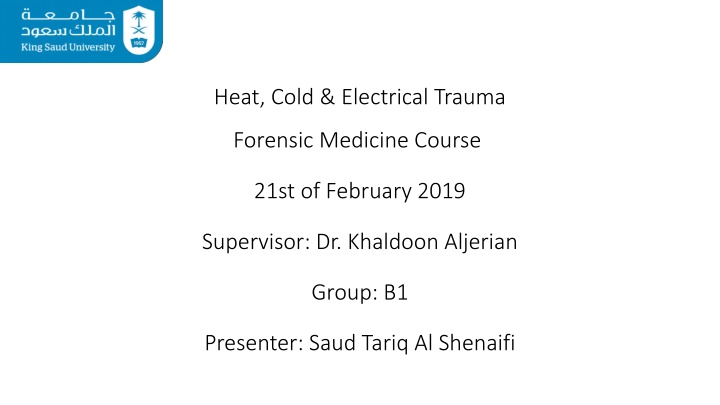 heat cold electrical trauma