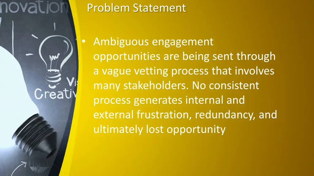 problem statement