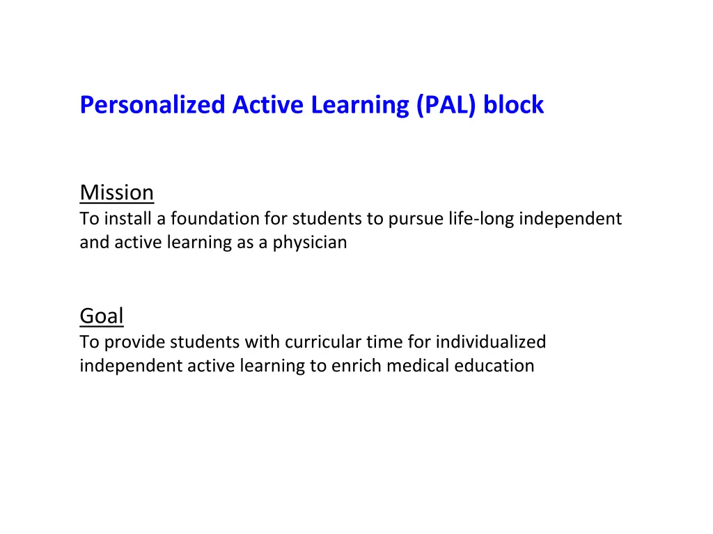 personalized active learning pal block