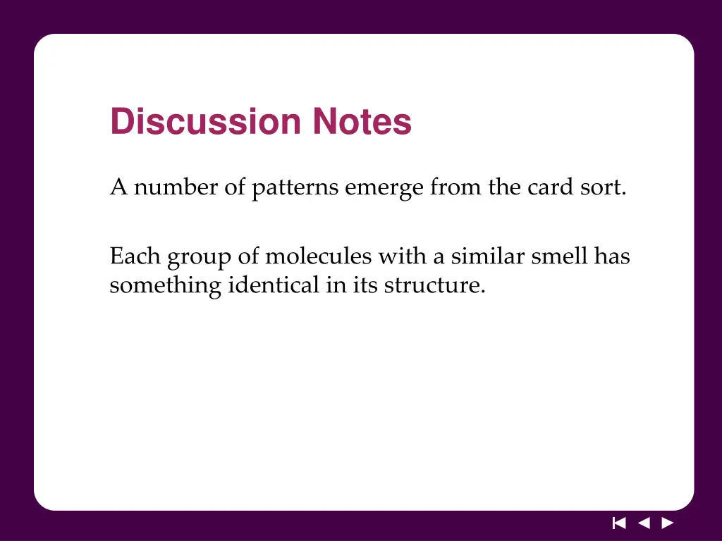 discussion notes