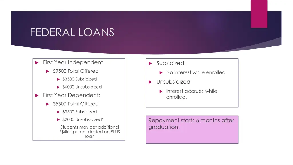 federal loans