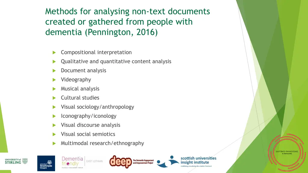 methods for analysing non text documents created