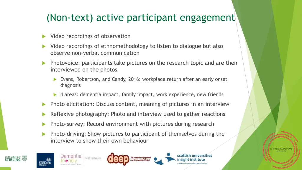 non text active participant engagement