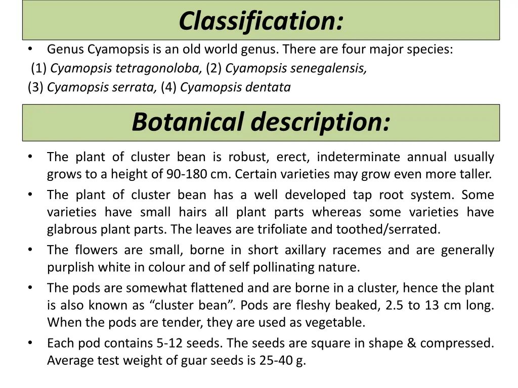 classification