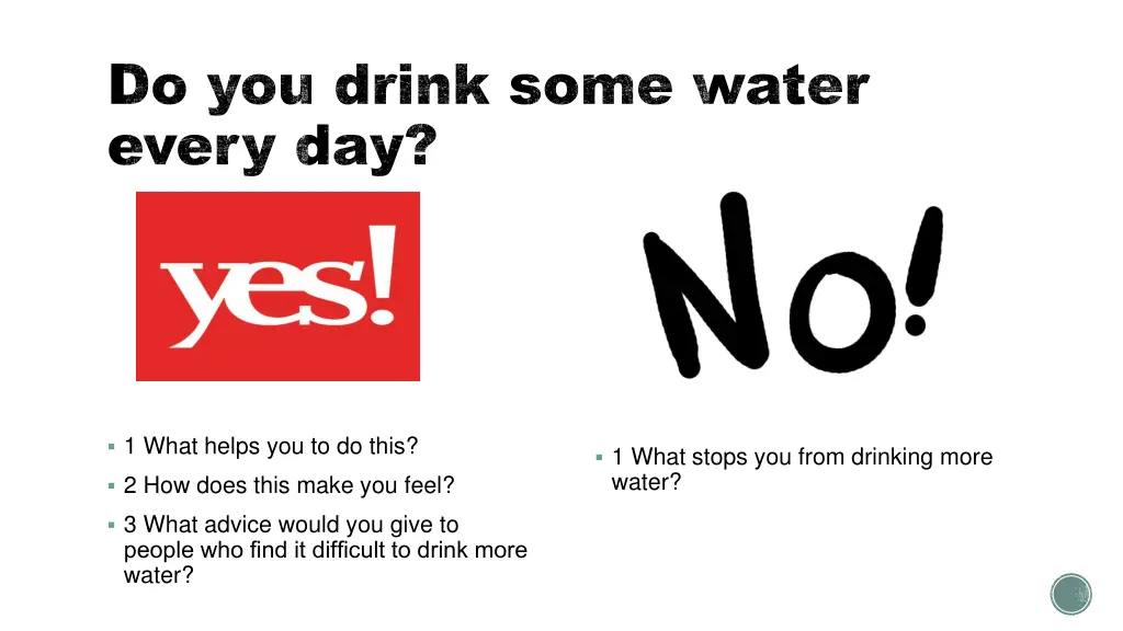 do you drink some water every day