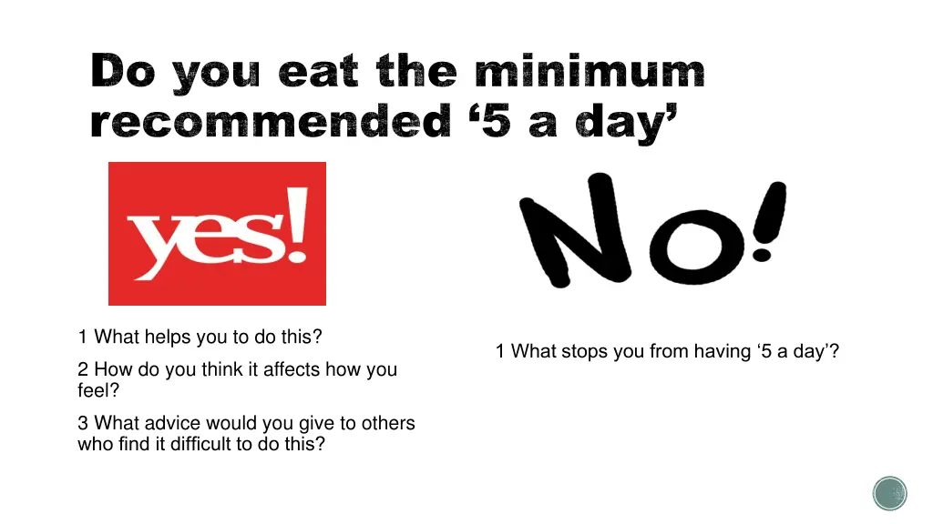 do you eat the minimum recommended 5 a day