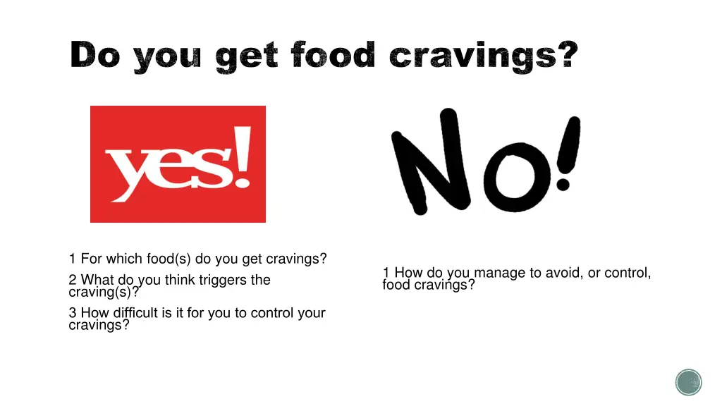 do you get food cravings