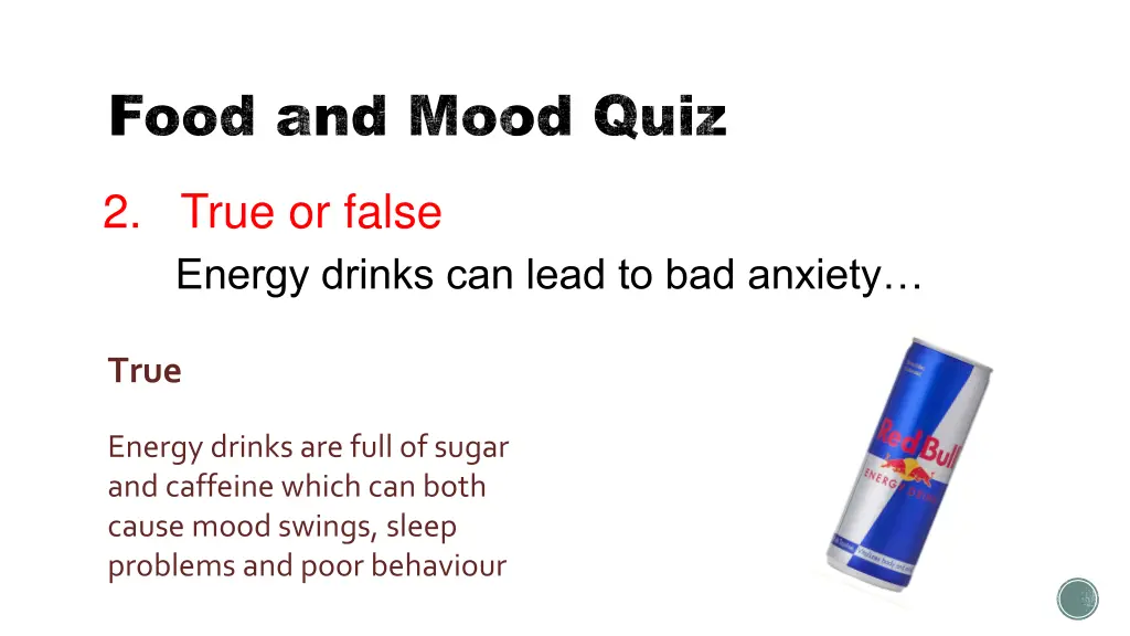 food and mood quiz 1