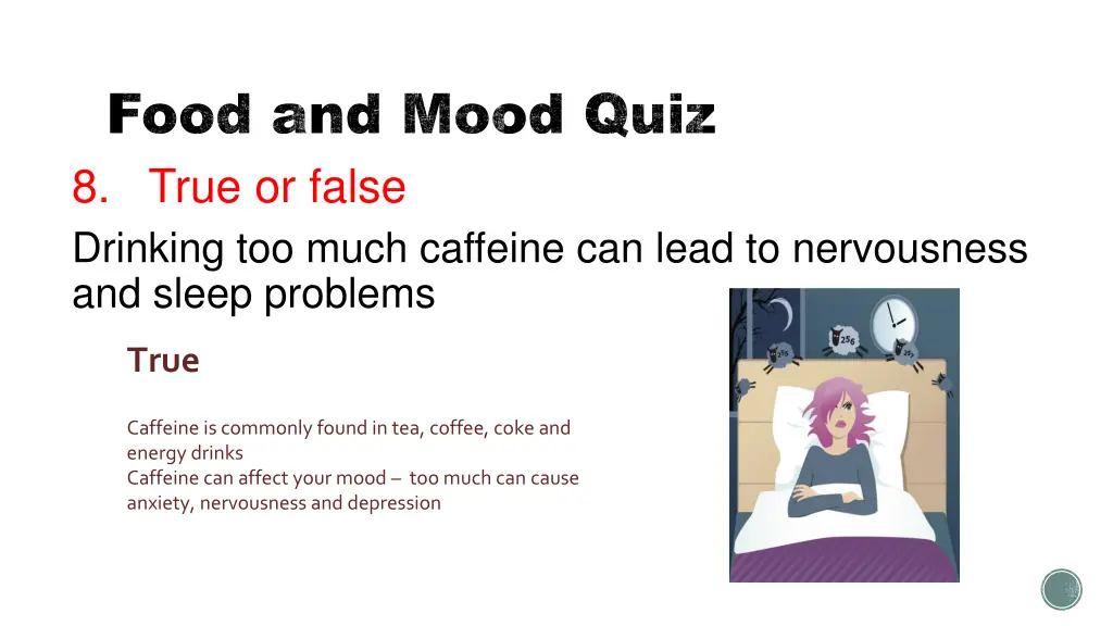 food and mood quiz 8 true or false drinking