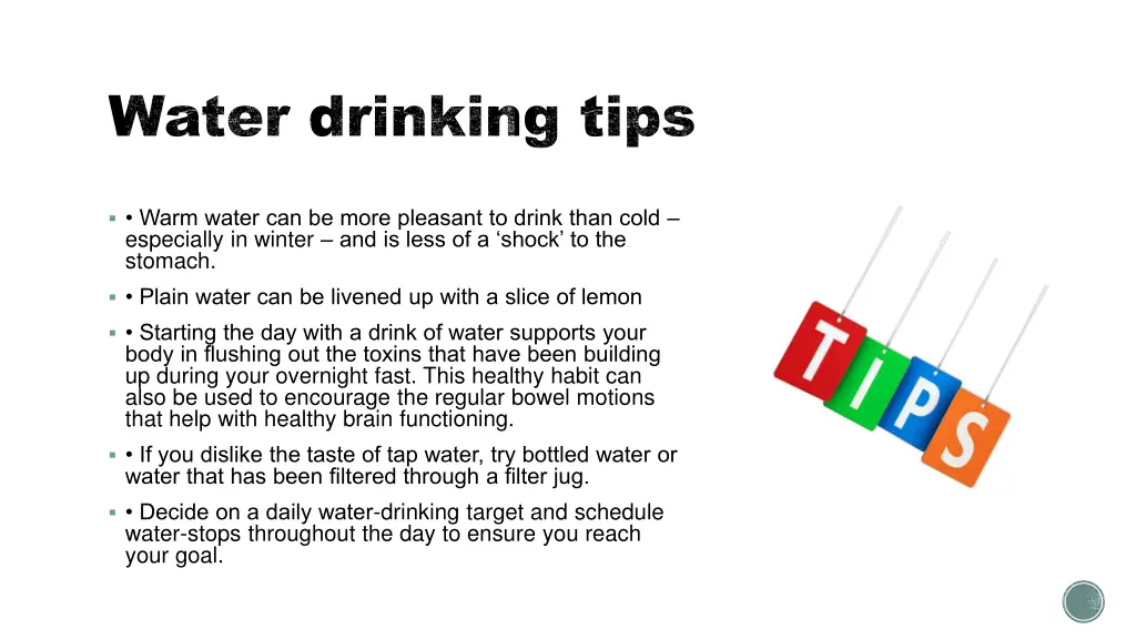 water drinking tips