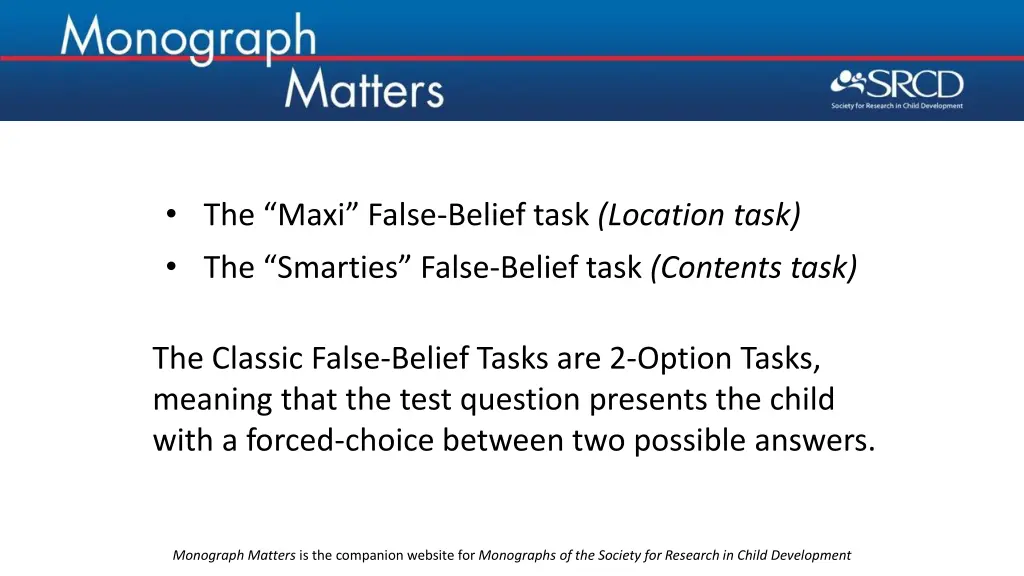 the maxi false belief task location task