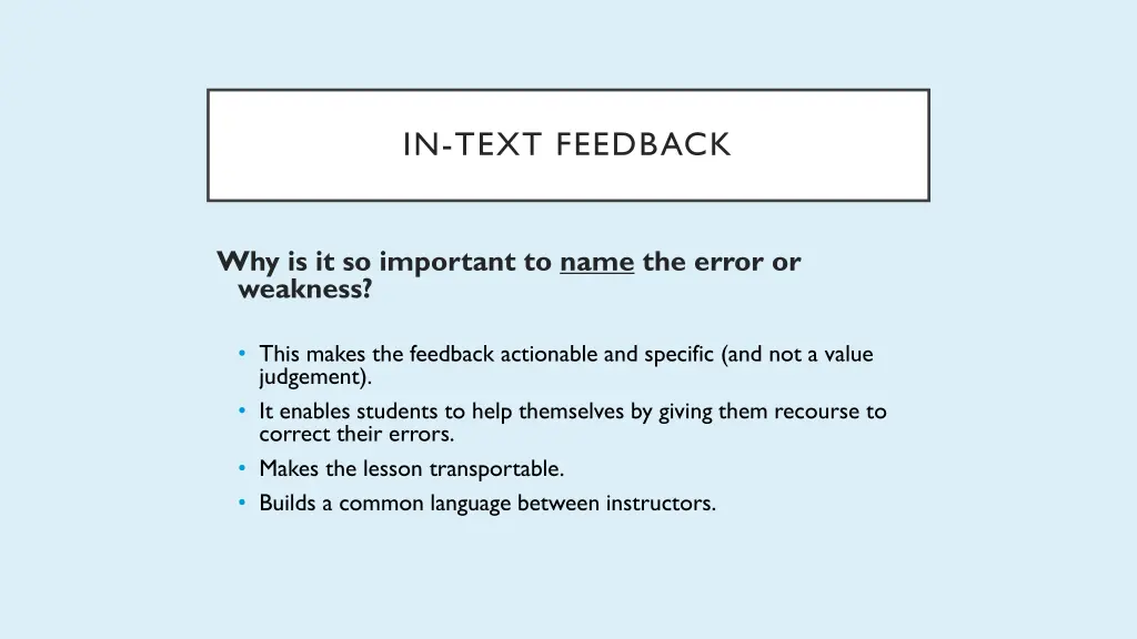 in text feedback 7