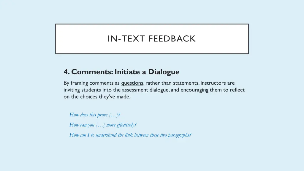 in text feedback 8