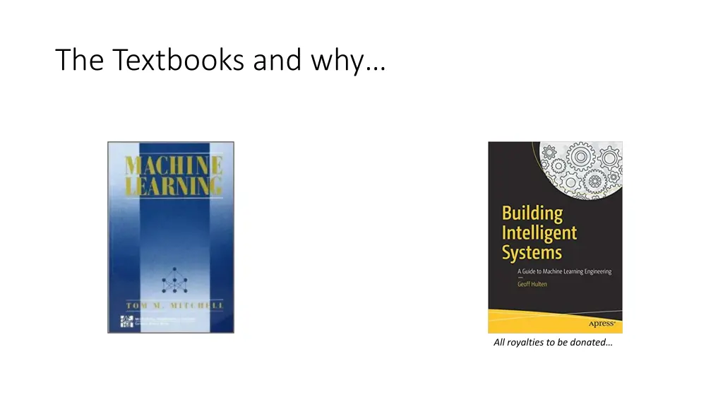 the textbooks and why